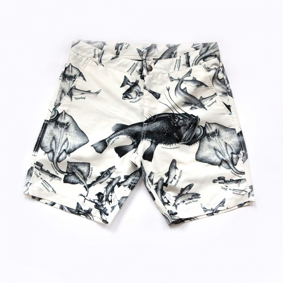 Endangered Species Fish Textile by Kristine Khan